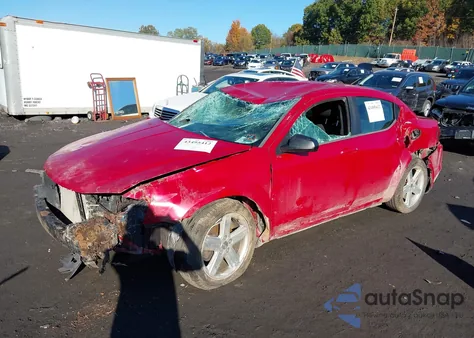 2013 Dodge Avenger Se из США, поврежденный, VIN 1C3CDZABXDN681707